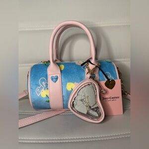 Juicy Couture Retro Cherry Barrel Crossbody Bag – Baby Blue